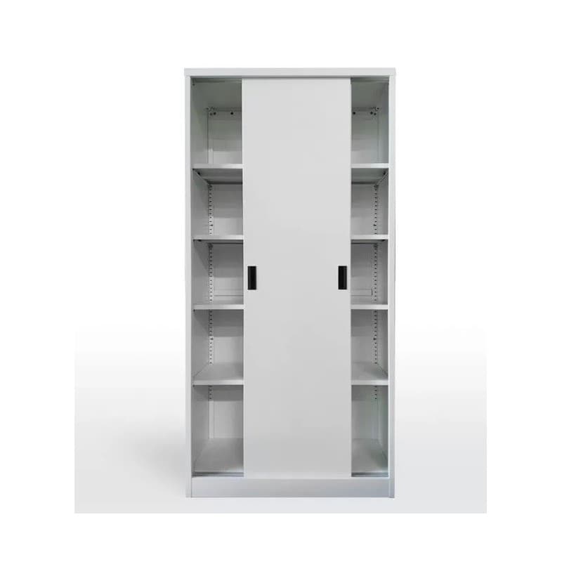 Armario metálico OLIMPO, puertas correderas, gris RAL 7035 2