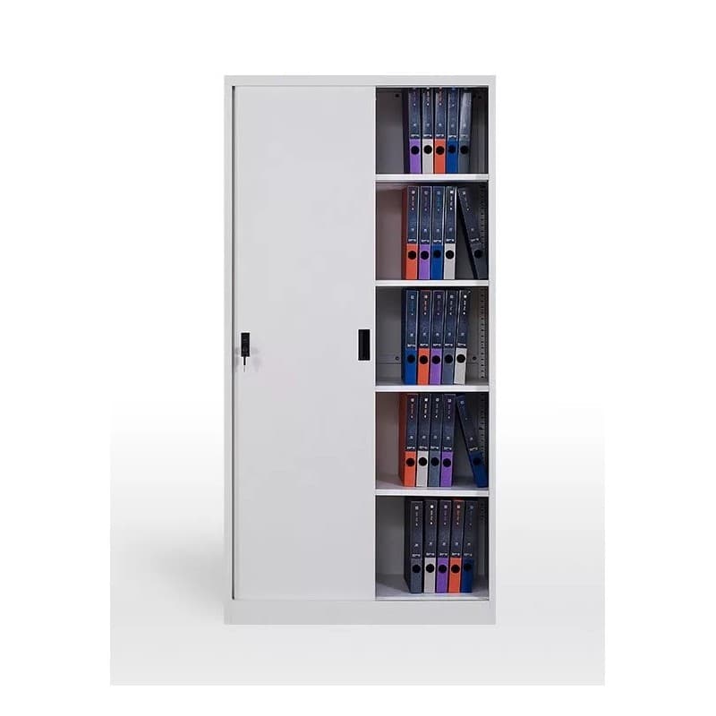 Armario metálico OLIMPO, puertas correderas, gris RAL 7035 3