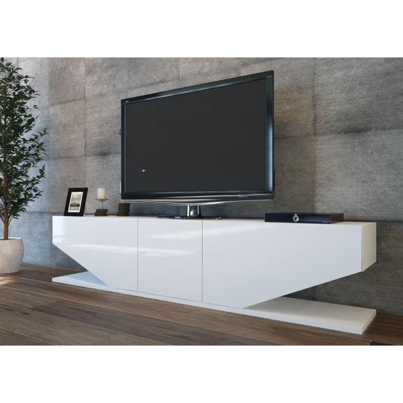 Mueble de TV VIOLET · biIaminado blanco brillo · 180 cms. 3
