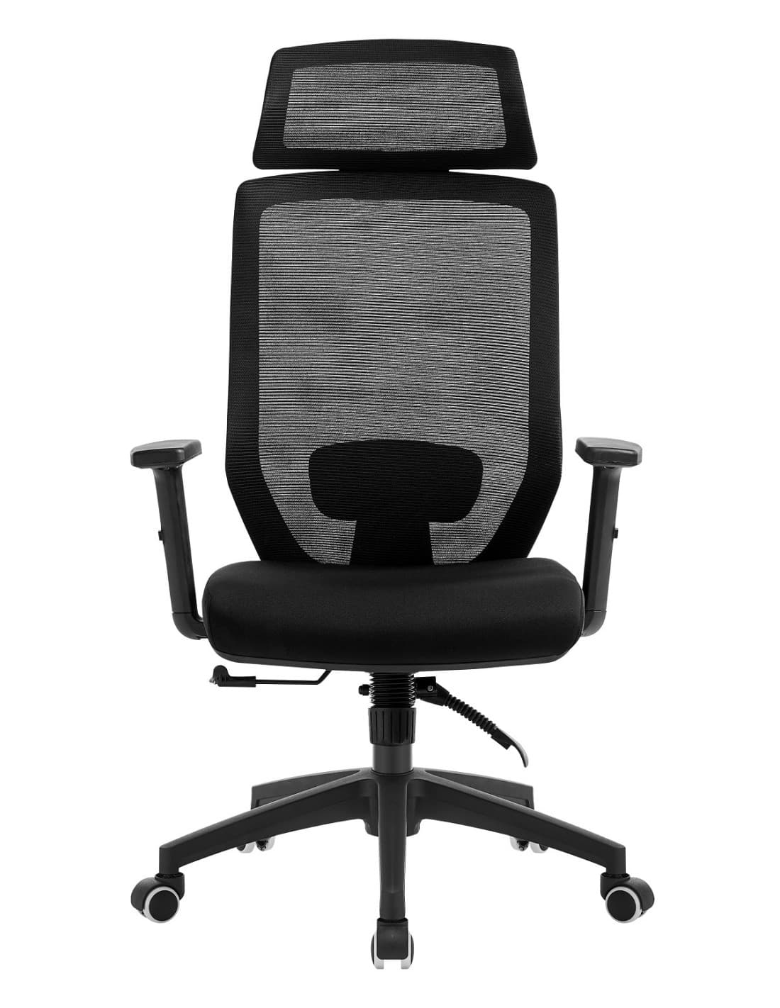 Sillón de oficina CLAYTON, negro · malla · tejido negro 2
