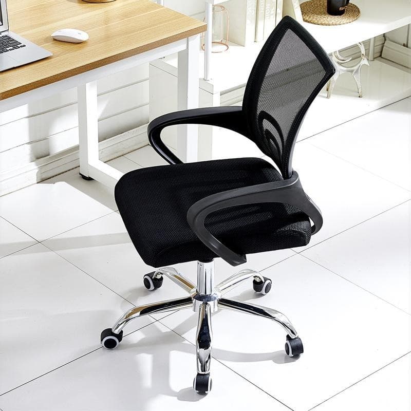 Sillón de Oficina FISS NEW Negro con Malla y Tejido Negro 2