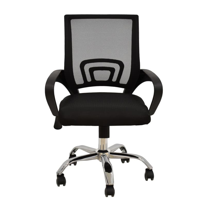 Sillón de Oficina FISS NEW Negro con Malla y Tejido Negro 3
