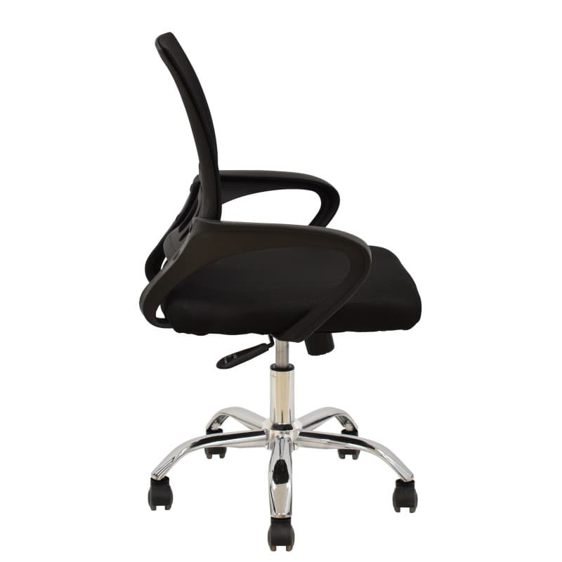 Sillón de Oficina FISS NEW Negro con Malla y Tejido Negro 5