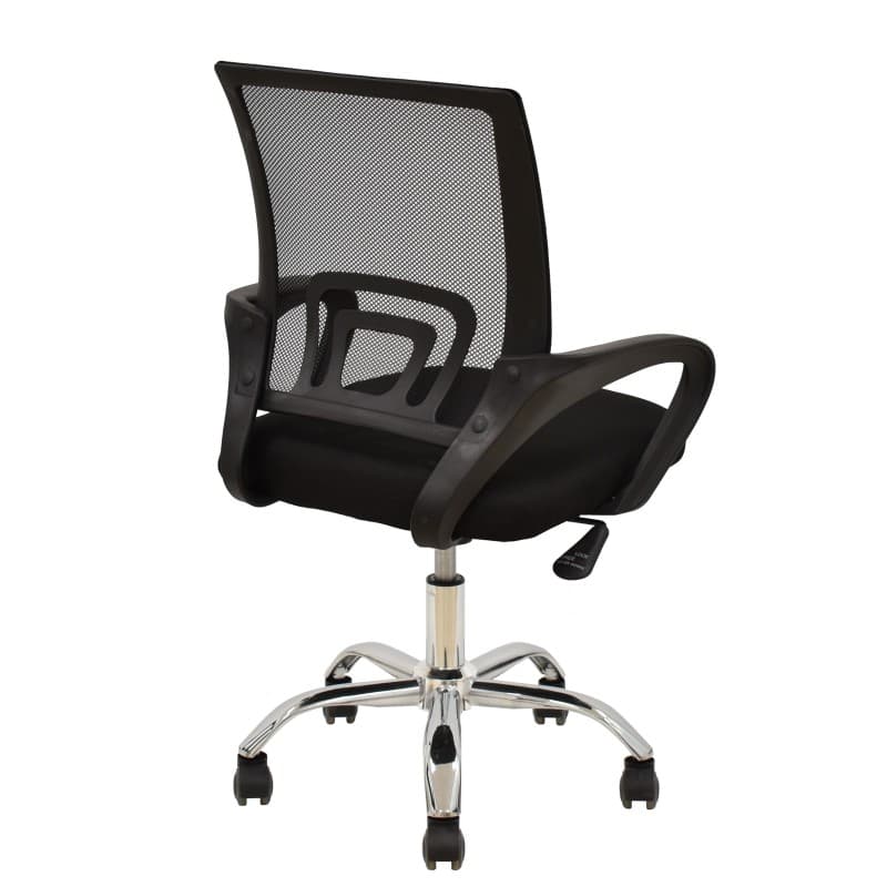Sillón de Oficina FISS NEW Negro con Malla y Tejido Negro 6