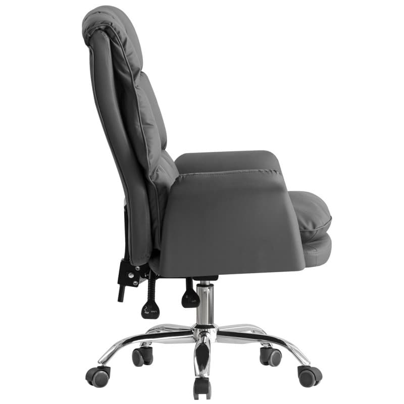 Sillón de oficina MAINZ, alto · giratorio · similpiel gris 4