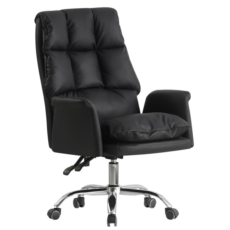 Sillón de oficina MAINZ, alto · giratorio · similpiel negra